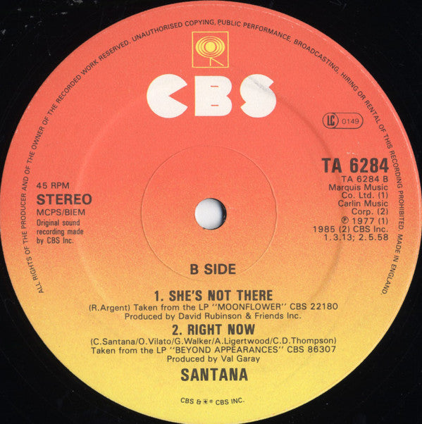 Santana : How Long (Extended Remix) (12")