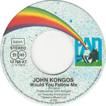 John Kongos : Higher Than God's Hat (7", Single)