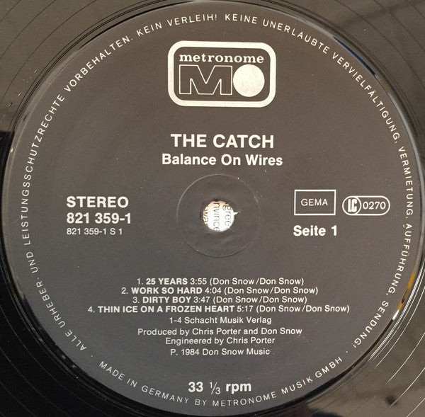 The Catch : Balance On Wires (LP, Album)