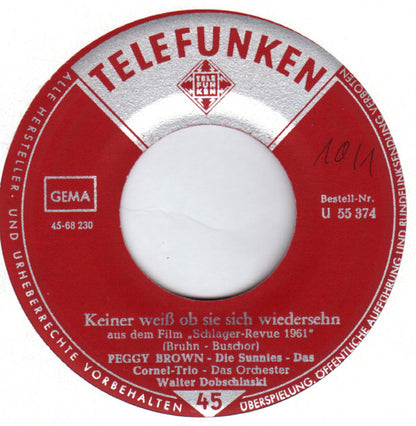 Peggy Brown : Keiner Weiß Ob Sie Sich Wiedersehn (7", Single)