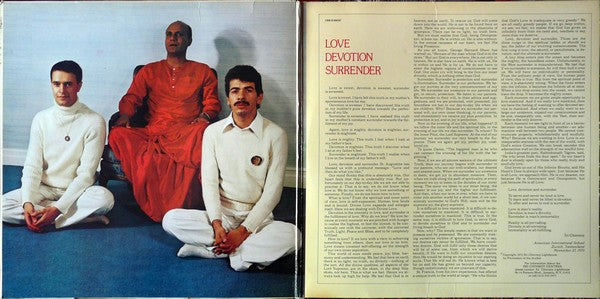 Carlos Santana / John McLaughlin : Love Devotion Surrender (LP, Album, Gat)