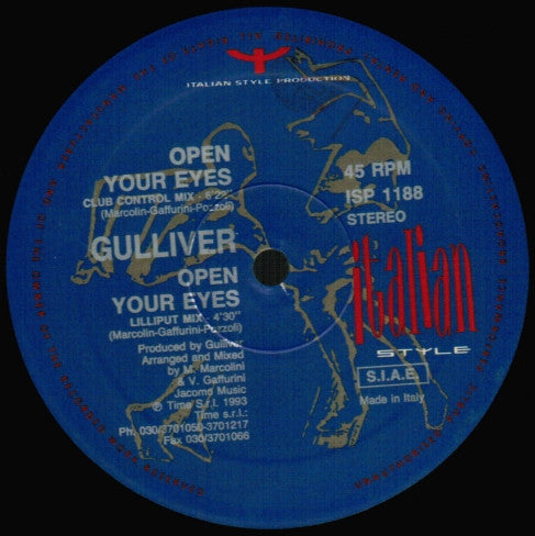 Gulliver : Open Your Eyes (12")