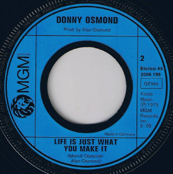 Donny Osmond : The Twelfth Of Never (7", Single)