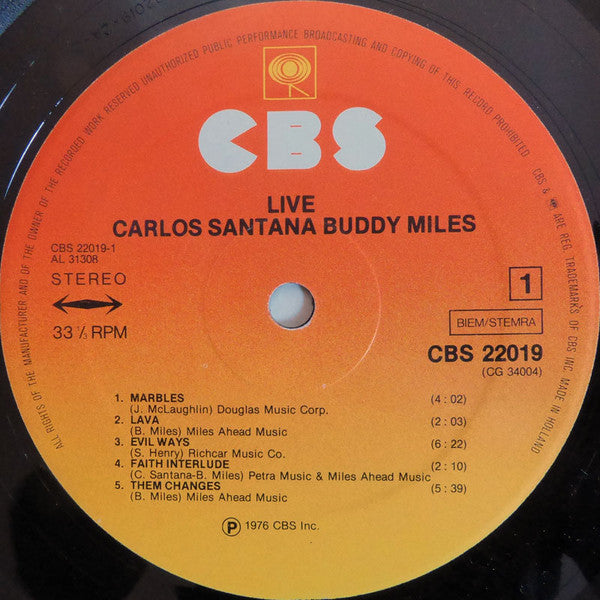 Carlos Santana And Buddy Miles And Mahavishnu John Mclaughlin* : Live! / Love Devotion Surrender (2xLP, Comp)