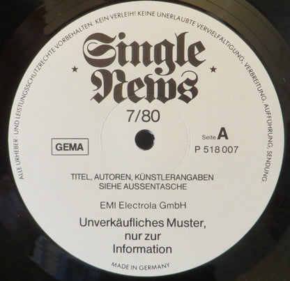 Various : Single News 7'80 (LP, Comp, Promo)