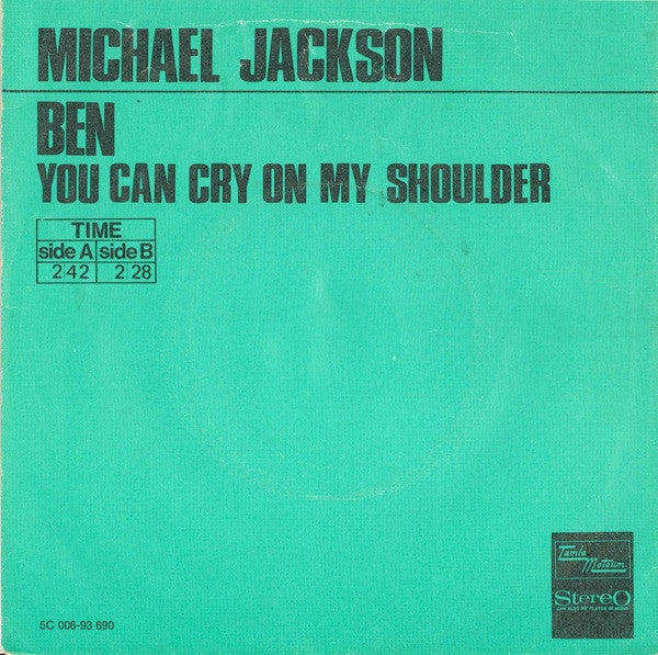 Michael Jackson : Ben (7", Single, Gre)