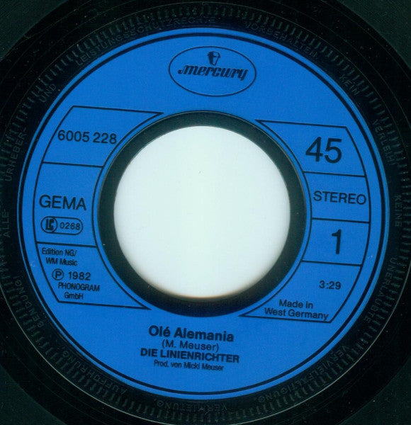 Die Linienrichter : Olé Alemania (7", Single)