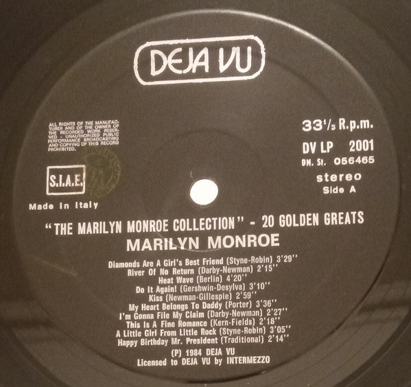 Marilyn Monroe : The Marilyn Monroe Collection (LP, Comp)