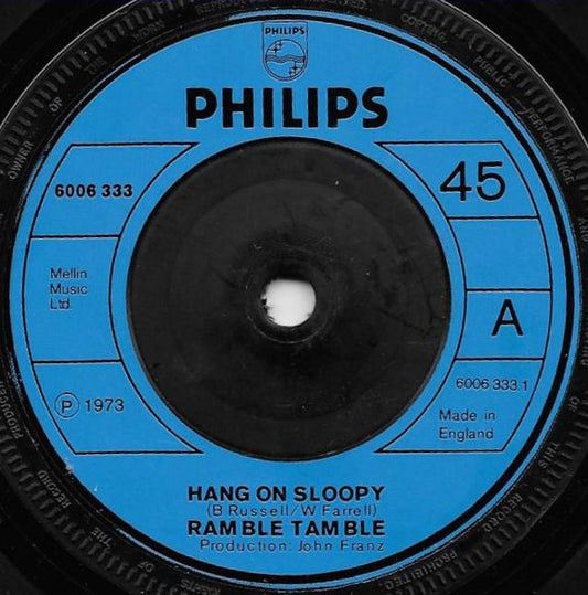 Ramble Tamble : Hang On Sloopy (7", Single)