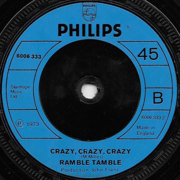 Ramble Tamble : Hang On Sloopy (7", Single)