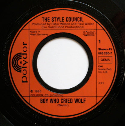 The Style Council : Boy Who Cried Wolf (7", Single)