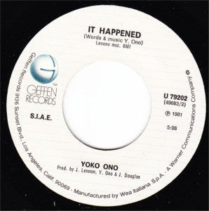 Yoko Ono : Walking On Thin Ice (7")