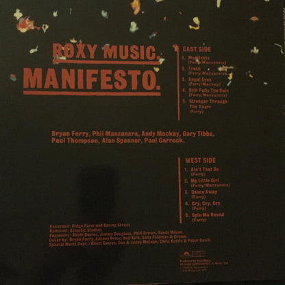 Roxy Music : Manifesto (LP, Album)