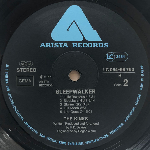 The Kinks : Sleepwalker (LP, Album)