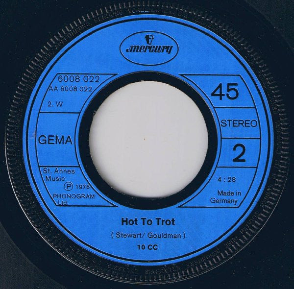 10cc : The Things We Do For Love (7", Single)