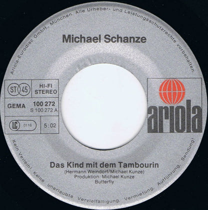 Michael Schanze : Das Kind Mit Dem Tambourin (7", Single)