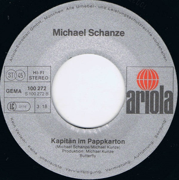 Michael Schanze : Das Kind Mit Dem Tambourin (7", Single)