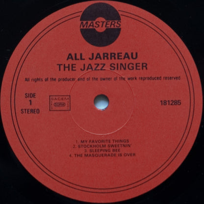 Al Jarreau : The Jazz Singer (LP, Album)