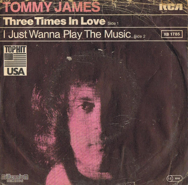 Tommy James : Three Times In Love (7", Single)