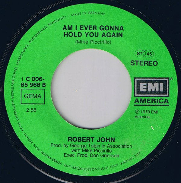 Robert John : Sad Eyes (7", Single)