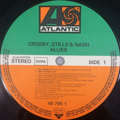 Crosby, Stills & Nash : Allies (LP, Album, Club)