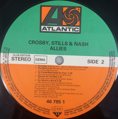 Crosby, Stills & Nash : Allies (LP, Album, Club)