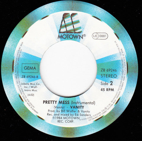 Vanity : Pretty Mess (7", Single)