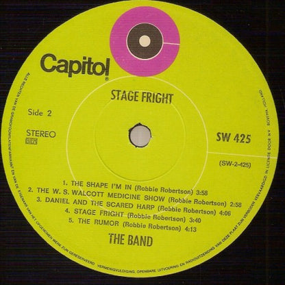 The Band : Stage Fright (LP, Album)