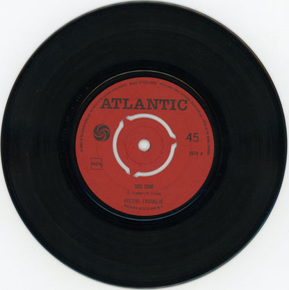 Aretha Franklin : See Saw / You're A Sweet Man (7", Mono)