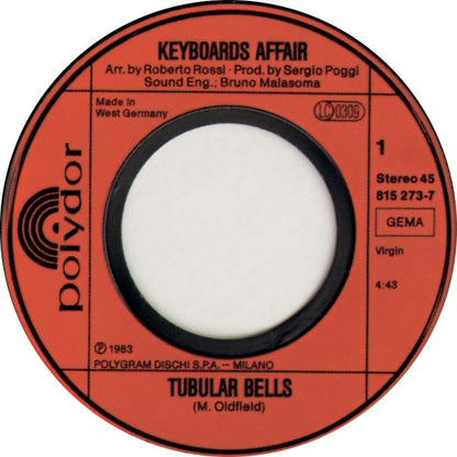 Keyboards Affair : Tubular Bells (7", Single)