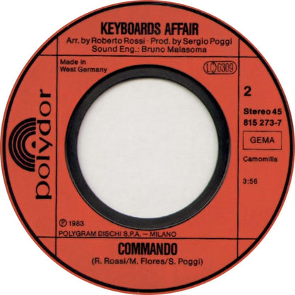 Keyboards Affair : Tubular Bells (7", Single)