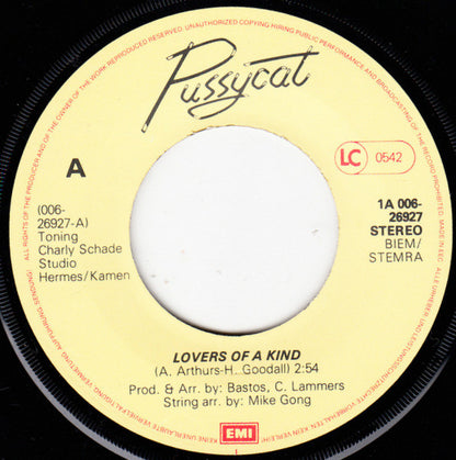 Pussycat (2) : Lovers Of A Kind (7", Single)