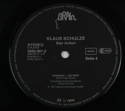 Klaus Schulze : Star Action (2xLP, Comp)