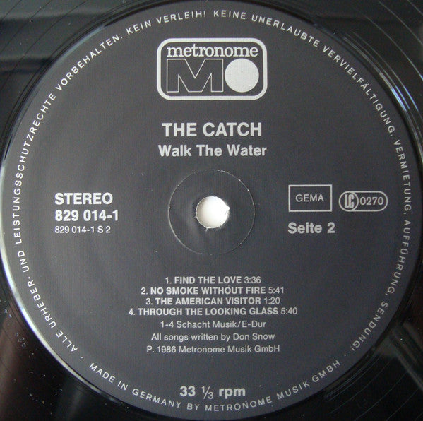 The Catch : Walk The Water (LP, Album)