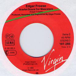 Edgar Froese : Stuntman  (7", Single)