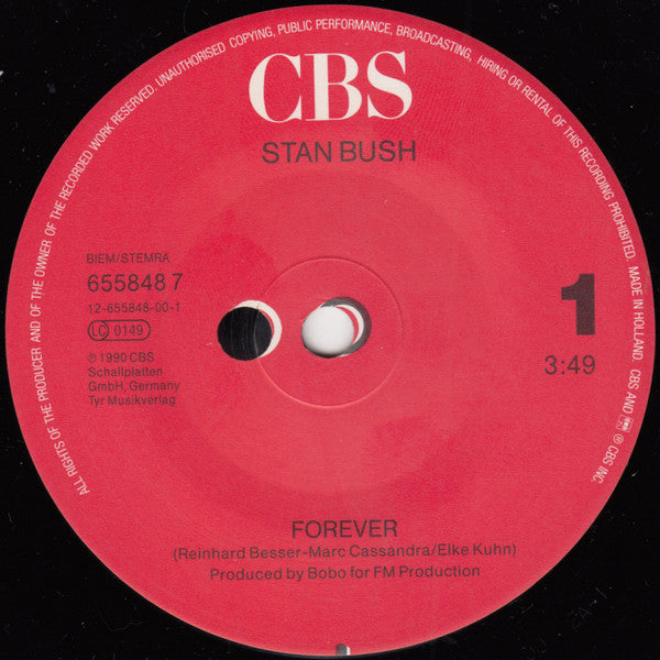 Stan Bush : Forever (7", Single)