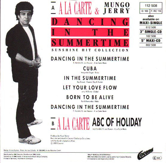 À La Carte & Mungo Jerry : Dancing In The Summertime - Sunshine Hit Collection (7", Single)