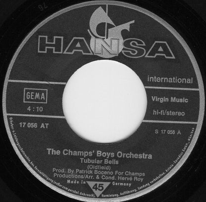 The Champ's Boys Orchestra* : Tubular Bells / Fleur (7")