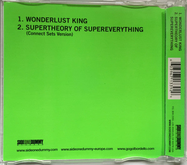 Gogol Bordello : Wonderlust King (CD, Single)