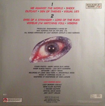 Lizzy Borden : Visual Lies (LP, Album)