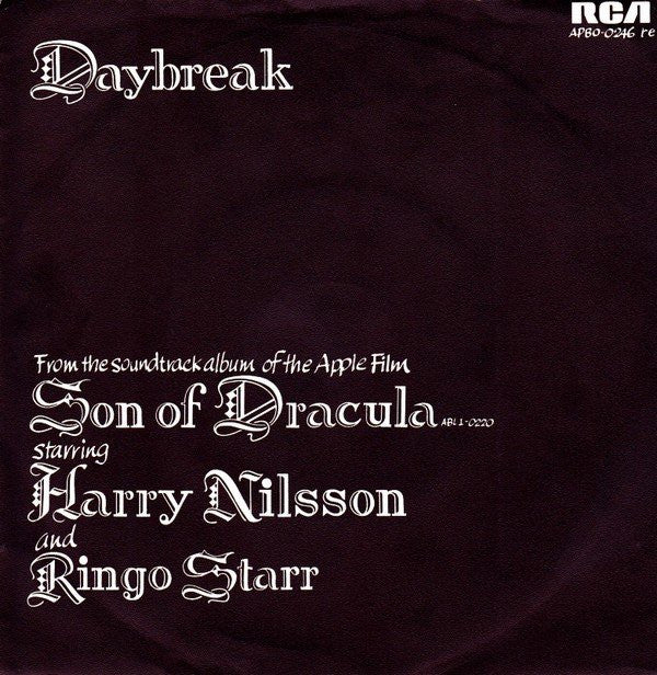 Harry Nilsson : Daybreak (7", Single)