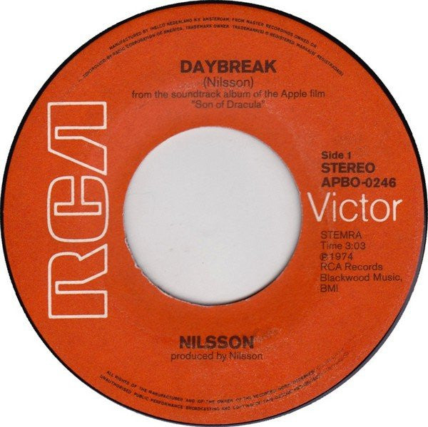 Harry Nilsson : Daybreak (7", Single)