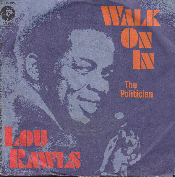 Lou Rawls : Walk On In (7", Single)