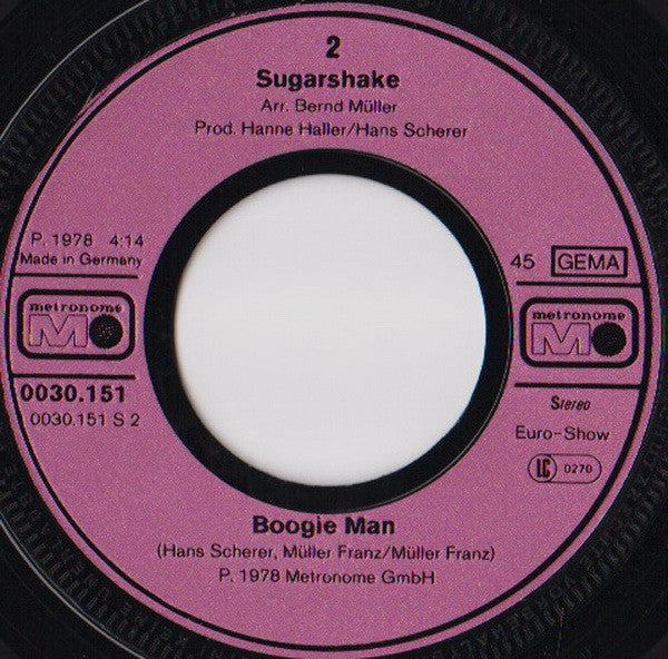 Sugarshake : One Night Stand (7", Single)