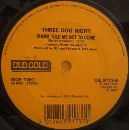 Barry McGuire / Three Dog Night : Eve Of Destruction / Mama Told Me Not To Come (7", RE)