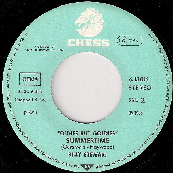 Ramsey Lewis Trio* / Billy Stewart : Wade In The Water / Summertime (7", Single)