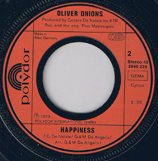 Oliver Onions : Six Ways (7", Single)