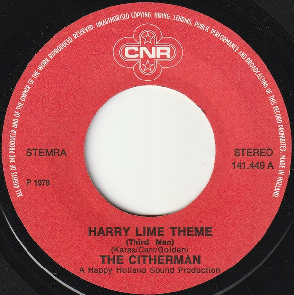 The Citherman : Harry Lime Theme (Third Man) (7")