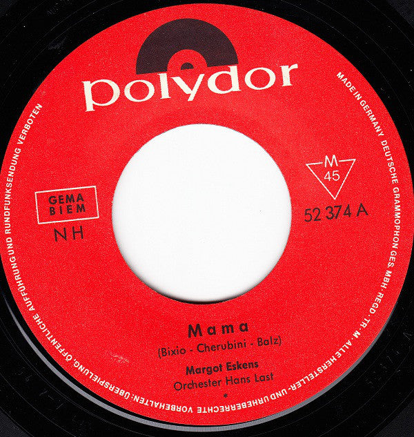 Margot Eskens : Mama (7", Single, Mono)