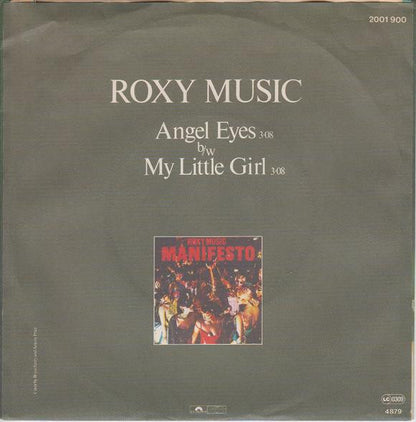 Roxy Music : Angel Eyes (7", Single)